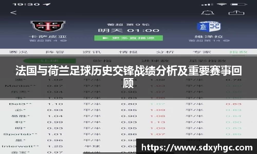 法国与荷兰足球历史交锋战绩分析及重要赛事回顾